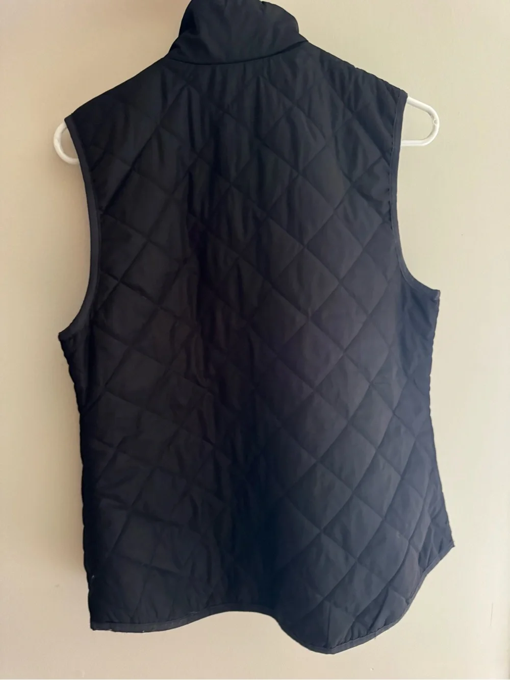 Old Navy Quilted Black Women's Vest with Gold Zippers